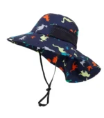 Sombrero de sol Dino azul