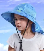 Sombrero de sol Dino celeste - Imagen 2