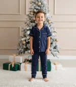 Pijama clásica azul