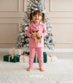 Pijama clásica rosada