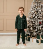 Pijama clásica verde