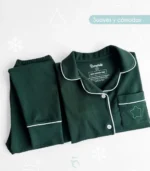 Pijama clásica verde - Imagen 2