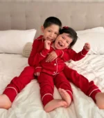 Pijama clásica roja