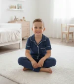 Pijama clásica azul