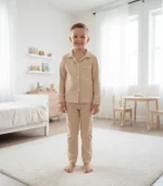 Pijama clásica beige - Imagen 4