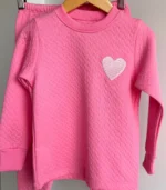 Pijama jacquard fucsia - Imagen 2
