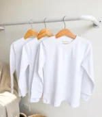 Camiseta blanca manga larga