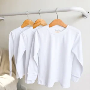 Camiseta blanca manga larga